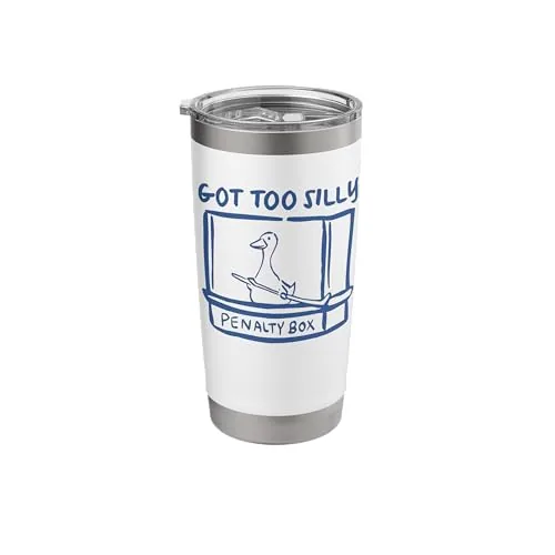 Meme Tumbler, White (hockey print)