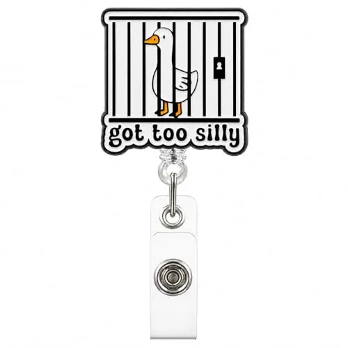 Badge Reel, White