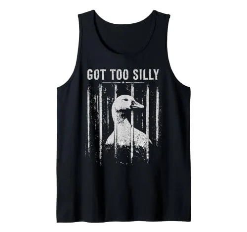 Animal Pun Tank Top, Black, size S
