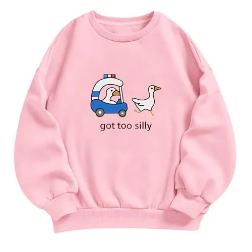 Sweatshirt, Pink, size XL (duck print)