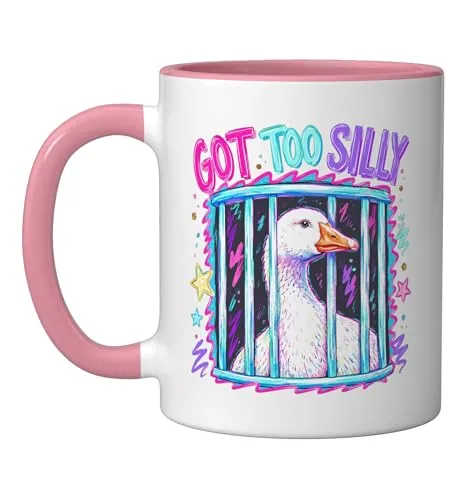 Animal Pun Mug, Pink / White