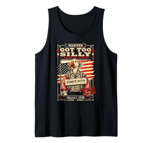 Tank Top, Black, size S (mugshot print)