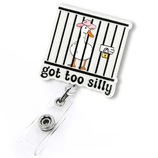 Badge Reel (nurse print, LEBEIGHT)