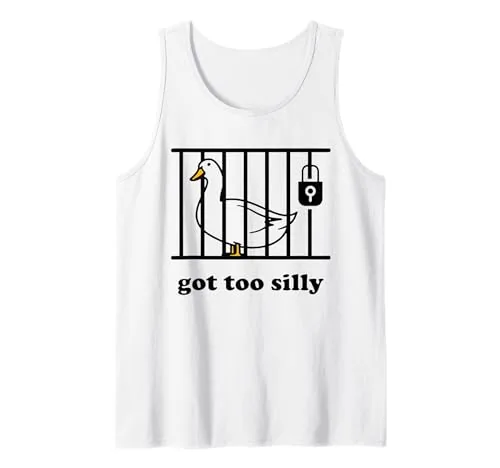Meme Tank Top, Black, size S (Funny Goose)