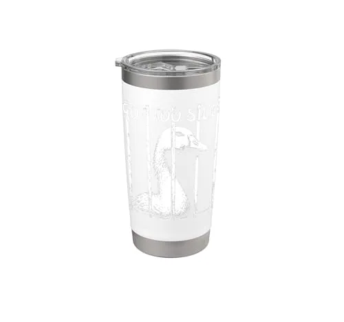 Jailbird Tumbler, White (retro print)