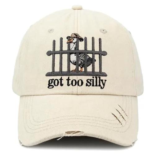 Animal Pun Baseball Cap, White (XMDZH)