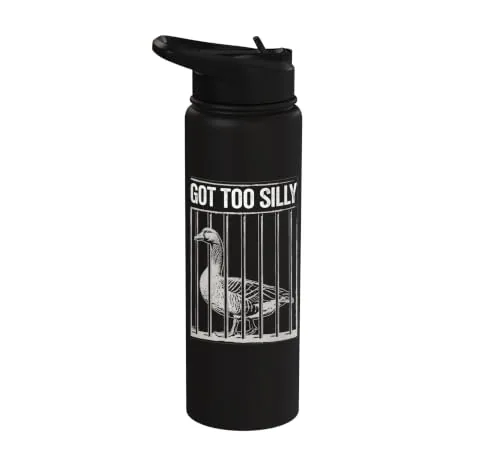 Jailbird Water Bottle, Black