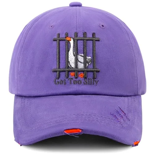 Animal Pun Baseball Cap, Purple