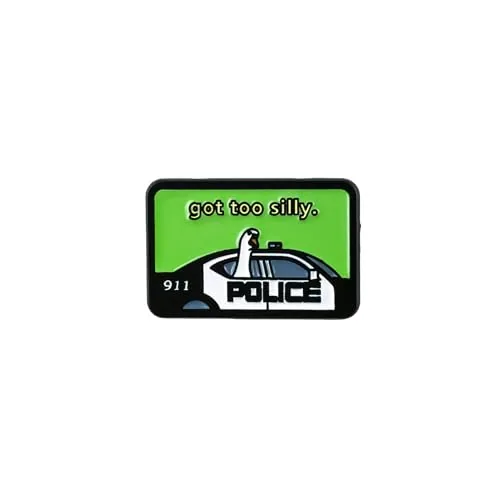 Jailbird Enamel Pin, Multicolor (police print)