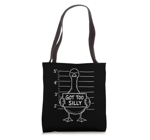 Animal Pun Tote Bag, White (cut for unisex)