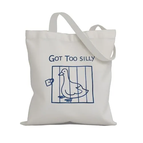 A Got Too Silly Goose tote bag